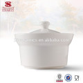 Vajilla de porcelana de haoxin de Guangzhou Sopera de sopa de cerámica blanca